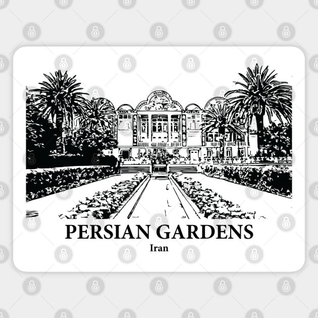Persian Gardens - Iran Magnet by Lakeric
